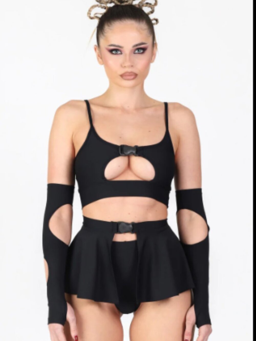 Devil Walking Mini Buckle skirt